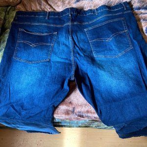 58 X 31 Mens BigDude Dark Blue Jeans. Relaxed Fit and in Excellent Condition